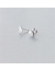 INZATT Punk prawdziwa 925 Sterling Silver śliczne Hollow Tiny Bee stadniny kolczyki dla kobiet Party Fine biżuteria piękny akces