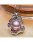 ZHBORUINI naszyjnik z pereł perła biżuteria 925 Sterling Silver biżuteria dla kobiet naturalna perła słodkowodna muszla wisiorki
