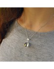 Lotus zabawy majątek 925 srebrny kreatywny ręcznie robiona biżuteria spotkanie miłość z kot wisiorek bez naszyjnik dla kobiet