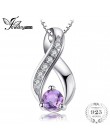 JewelryPalace 0.3ct prawdziwy ametyst rocznica naszyjnik oryginalna 925 Sterling Silver biżuteria nie należą do łańcucha