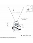 Romantyczny przyjeżdża 925 srebro Fine Jewelry Trendy zaręczyny serce naszyjniki i wisiorki dla kobiet Bijoux Femme P070