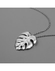 Lotus zabawy majątek 925 Sterling Silver ręcznie grzywny biżuteria kreatywny liście Monstera projekt wisiorek bez naszyjnik dla 