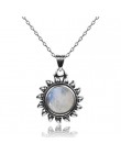 Oryginalny Design słońce wisiorki naszyjniki 925 Sterling silver biżuteria naszyjnik dla kobiet mężczyzn popularne dzieła Party 