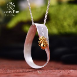 Lotus zabawy majątek 925 Sterling Silver ręcznie grzywny biżuteria kreatywny ciężko pracujących Ant projekt wisiorek bez naszyjn