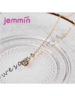Jemmin cena fabryczna 2 kolory kobiety kobieta okrągły naszyjnik biżuteria 925 Sterling srebrny naszyjnik z pełnym AAA Cubic cyr