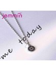 Jemmin cena fabryczna 2 kolory kobiety kobieta okrągły naszyjnik biżuteria 925 Sterling srebrny naszyjnik z pełnym AAA Cubic cyr