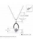 [Czarny AWN] oryginalne 100% 925 Sterling Silver biżuteria naszyjnik dla kobiet kobieta Bijoux naszyjniki wisiorki P086