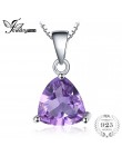 JewelryPalace naszyjnik damskie naszyjnik 925 Sterling Silver wisiorek naturalny fioletowy ametyst Birthstone 1.6ct nie łańcuch