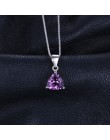 JewelryPalace naszyjnik damskie naszyjnik 925 Sterling Silver wisiorek naturalny fioletowy ametyst Birthstone 1.6ct nie łańcuch