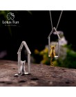Lotus zabawy majątek 925 Sterling Silver ręcznie robiona biżuteria oryginalny śliczne patrząc kot projekt wisiorek bez naszyjnik