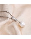 45 cm srebrny 925 naszyjniki dla kobiet elegancki 5A naturalna perła słodkowodna biżuteria najniższa cena Sterling Silver wisior