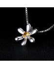 JewelryPalace wisiorek 925 Sterling Silver 0.14ct stworzony pomarańczowy Sapphire kwiat moda Fine Jewelry nie zawiera łańcucha