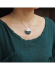 Lotus zabawy majątek 925 Sterling Silver naturalne ręcznie grzywny biżuteria kreatywny góry projekt wisiorek bez naszyjnik dla k