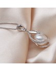 Gorący sprzedawanie 100% naturalne perły klatka wisiorek 925 Sterling Silver moda kobiety prawdziwe czarny naszyjnik z pereł sło