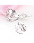 CLUCI 925 Sterling srebrny wiedzy na temat autyzmu Charms wisiorek kobiety biżuteria prawdziwe srebro 925 Love Heart Pearl medal