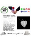 OMHXZJ hurtownie osobowość moda kobieta dziewczyna Party prezent srebrny Hollow serce 925 Sterling Silver uroczy srebrny wisiore