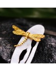Lotus zabawy majątek 925 Sterling Silver ręcznie robiona biżuteria liści i Dragonfly projekt wisiorek bez naszyjnik dla kobiet a