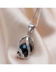 Klasyczne specjalna konstrukcja 8-9mm naturalne perły klatka wisiorek naszyjnik z 45 cm srebrny łańcuszek 4 kolory hurtownie biż