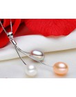 ZHBORUINI 2019 moda naszyjnik z pereł perła biżuteria wielobarwne wisior z naturalną perłą 925 Sterling Silver biżuteria dla kob