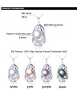 ZHBORUINI naszyjnik z pereł perła biżuteria 925 Sterling Silver biżuteria dla kobiet naturalna perła słodkowodna koraliki wisior
