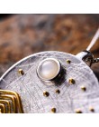Lotus zabawy majątek 925 Sterling Silver Handmade naturalne Fine Jewelry światło księżyca projekt wisiorek bez łańcucha acessóri
