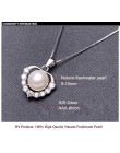 ZHBORUINI naszyjnik z pereł 925 Sterling Silver biżuteria dla kobiet perła biżuteria naturalna perła słodkowodna miłość serce wi