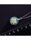 Lotus zabawy majątek 925 Sterling Silver naturalne awenturyn zielony kamień szlachetny projekt biżuterii lotosu szepty wisiorek 