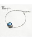 Thaya Aurora damskie bransoletki s925 srebrny Gradient kryształ magiczne bransoletka kobiece proste eleganckie delicje przyjaźń 