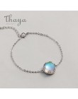 Thaya Aurora damskie bransoletki s925 srebrny Gradient kryształ magiczne bransoletka kobiece proste eleganckie delicje przyjaźń 