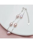 ASHIQI oryginalne 925 srebro bransoletka dla kobiet 7-8mm naturalna perła słodkowodna biżuteria 4 kolory