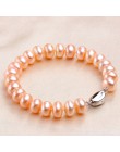 Wysokiej jakości naturalna perła słodkowodna bransoletki dla kobiet niesamowita cena 7-8mm/9-10mm perła biżuteria srebrny 925 br