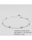 INZATT prawdziwe 925 Sterling srebrna podkładka dystansowa korale bransoletka minimalistyczny grzywny biżuteria dla kobiet urodz