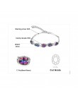 JewelryPalace luksusowe marka 925 srebrny bransoletka dla kobiet Femme dziewczyny 6ct owalne mystic Rainbow Topaz bransoletka mo