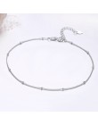 Czysta prawdziwe 925 Sterling Silver mały cienki koraliki łańcuszek bransoletka dla kobiet dziewczyny przyjaciel biżuteria pulse
