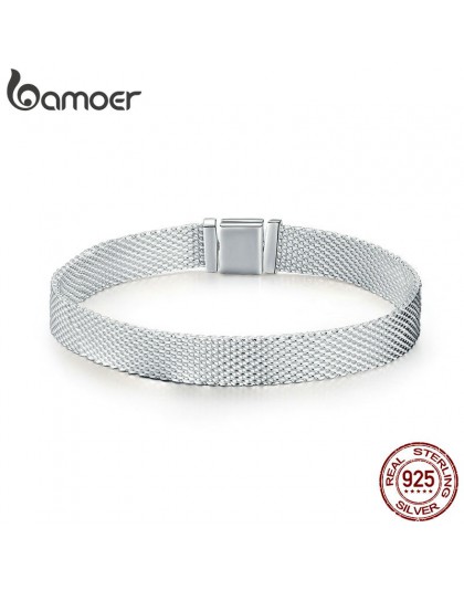 BAMOER gorąca sprzedaż autentyczne 925 Sterling Silver Metropolitan styl kobiety Strand bransoletki moda bransoletki biżuteria p