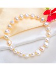 ASHIQI prawdziwe naturalne słodkowodne barokowe bransoletki z pereł i Bangles dla kobiet wielu kolor kryształ biżuteria z korali