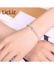 LicLiz czystego srebra regulowany koraliki na bransoletkę Strand bransoletki bransoletki Charms piłka 925 Sterling Silver branso