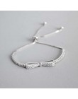 Ruifan moda Box Chain Bowknot 100% 925 srebro bransoletka panie Cubic cyrkon bransoletki kobiet kobiet biżuteria YBR057