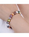 [Nimfa] barokowy bransoletki z pereł perła biżuteria naturalne słodkowodne w Charms moda elastyczna bransoletka bransoletka dla 