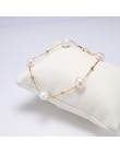 DAIMI osobowość moda Pearl bransoletka pływające perła z srebrny łańcuszek kulowy bransoletka na prezent