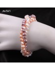 MeiBaPJ naturalne mieszane kolor Pearl bransoletka czysta Handmade bransoletka słodkowodne perły z prawdziwe 925 srebrna zapinka