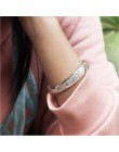 OMHXZJ hurtownia biżuterii geometrycznej smok feniks kobieta moda kpop gwiazda regulowany grzywny 999 srebro srebrne bransoletki