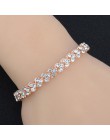 2019 nowa luksusowa bransoletka w stylu Vintage kryształ z austrii dla kobiet urok srebrne bransoletki dla nowożeńców mała biżut