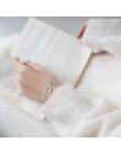Thaya syrenka konstrukcja z pianki bransoletka s925 sterling silver podwójny łańcuch fishtail łańcuch kryształowe bransoletki dl