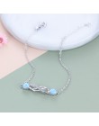 925 Sterling Silver nieskończoność bransoletki dla kobiet okrągły utworzono niebieski opal bransoletka z opalu romantyczne preze