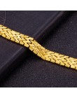 Jemmin 20 CM geometryczne 24 K złota wysokiej jakości moda eleganckie męskie bransoletki biżuteria Party prezent na rocznicę