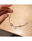 Ruifan korona naturalny różowy kwarc różowy prawdziwe 925 bransoletki ze srebra wysokiej próby dla kobiet panie szczęście Charm 