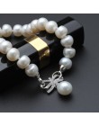 Moda Pearl słodkowodne hodowlane bransoletka biżuteria – naturalne perły dla kobiet, biżuteria ze srebra próby 925 bransoletka n
