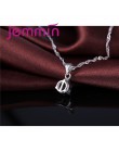 Jemmin New Arrival 8 kolor AAA kryształ biżuteria ustaw 925 Sterling Silver kolczyki naszyjnik zestaw kobiety dziewczyny Party t