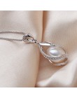 100% naturalna perła słodkowodna biżuteria zestawy dla kobiet moda 925 Sterling Silver kolczyki + wisiorek biżuteria ślubna z pu